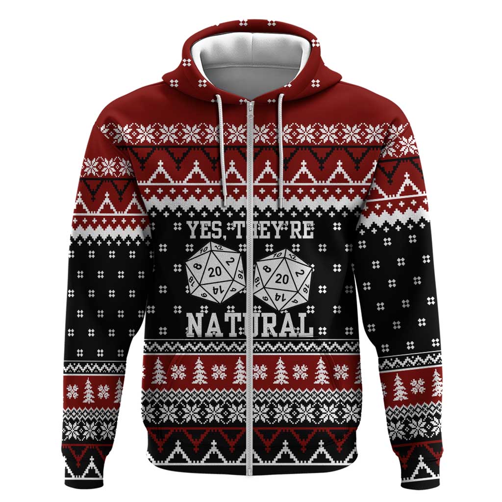 They Are Natural Christmas Zip Hoodie Xmas Holiday Patterns - Wonder Print Shop