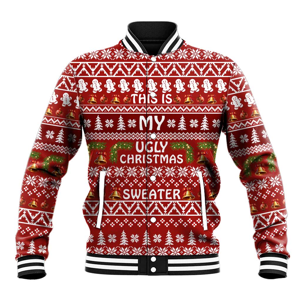 This Is My Christmas Baseball Jacket Xmas Holiday Patterns - Wonder Print Shop