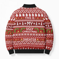 This Is My Christmas Bomber Puffer Jacket Xmas Holiday Patterns - Wonder Print Shop