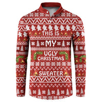 This Is My Christmas Button Sweatshirt Xmas Holiday Patterns - Wonder Print Shop