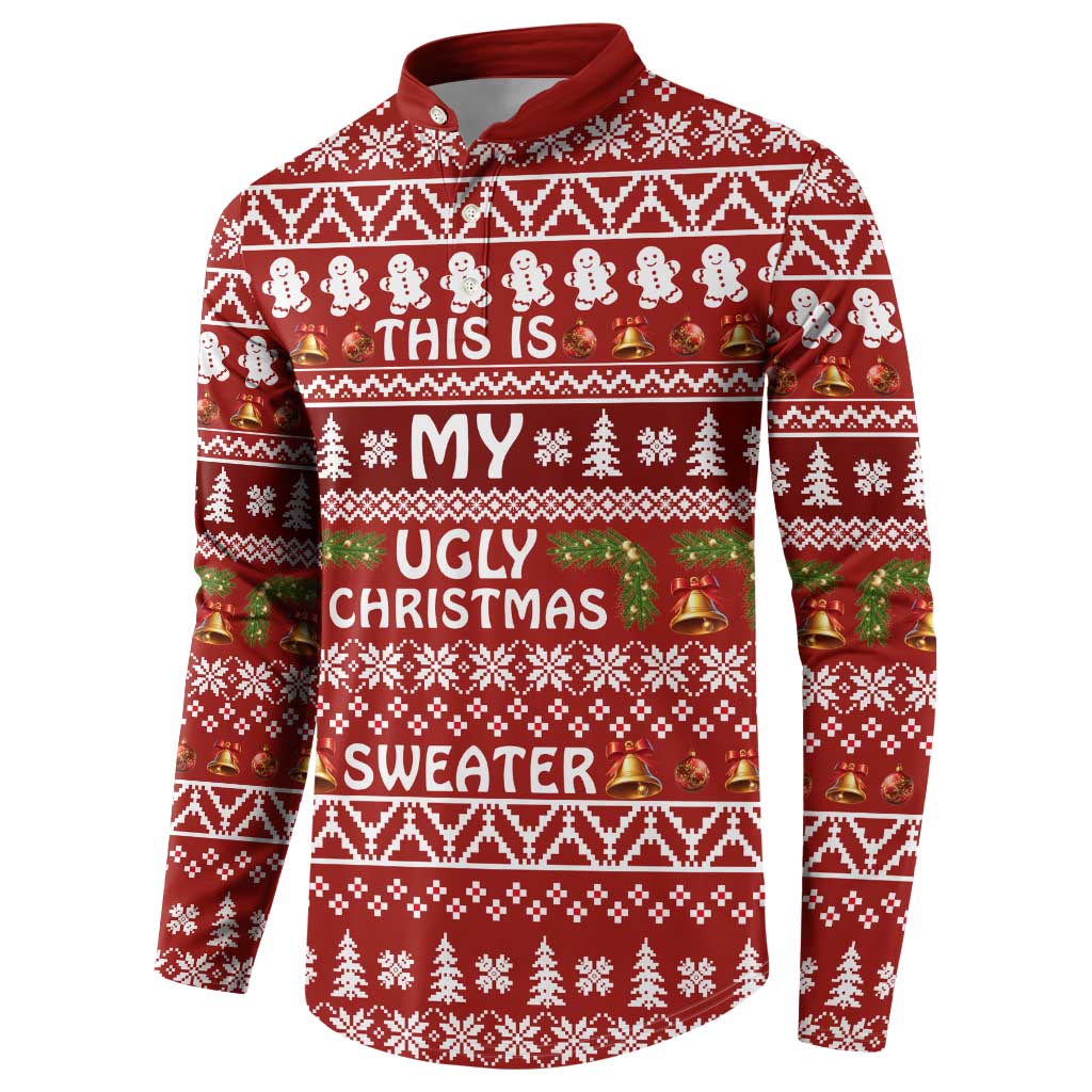 This Is My Christmas Button Sweatshirt Xmas Holiday Patterns - Wonder Print Shop