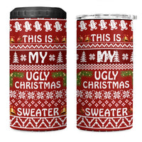 This Is My Christmas 4 in 1 Can Cooler Tumbler Xmas Holiday Patterns - Wonder Print Shop