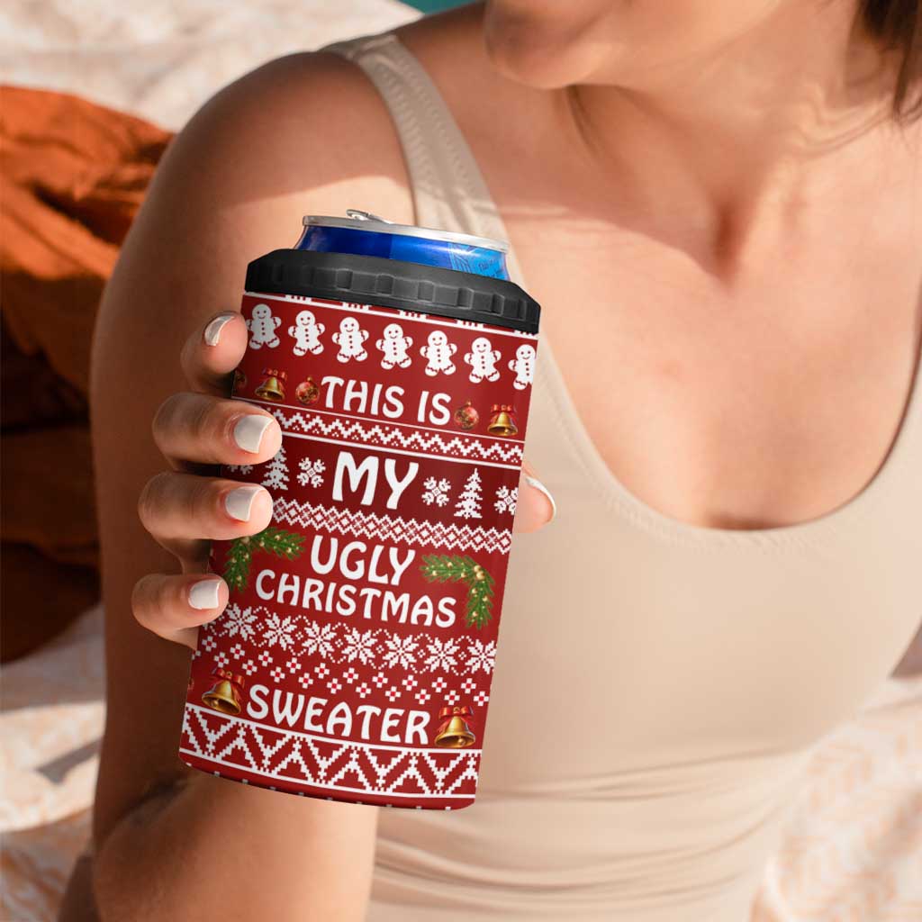 This Is My Christmas 4 in 1 Can Cooler Tumbler Xmas Holiday Patterns - Wonder Print Shop