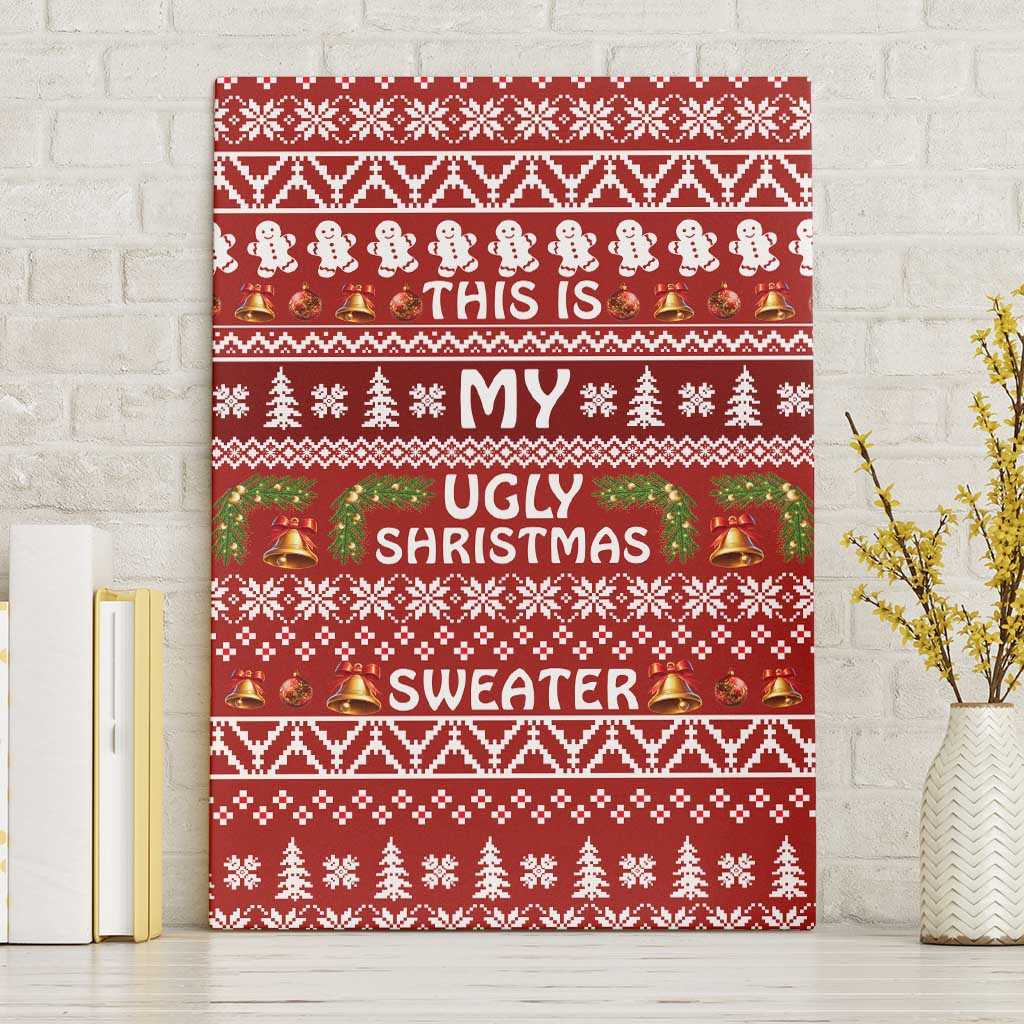 This Is My Christmas Canvas Wall Art Xmas Holiday Patterns - Wonder Print Shop