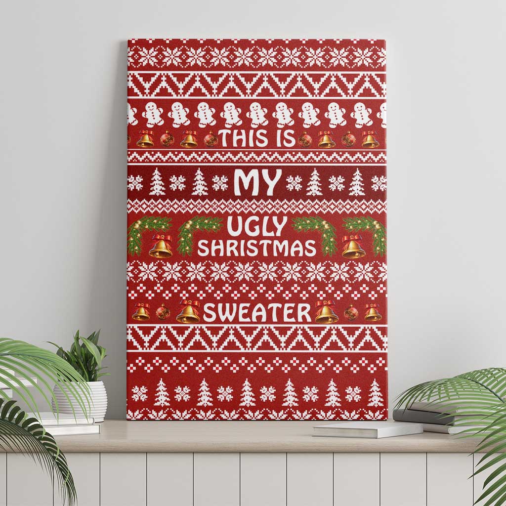 This Is My Christmas Canvas Wall Art Xmas Holiday Patterns - Wonder Print Shop