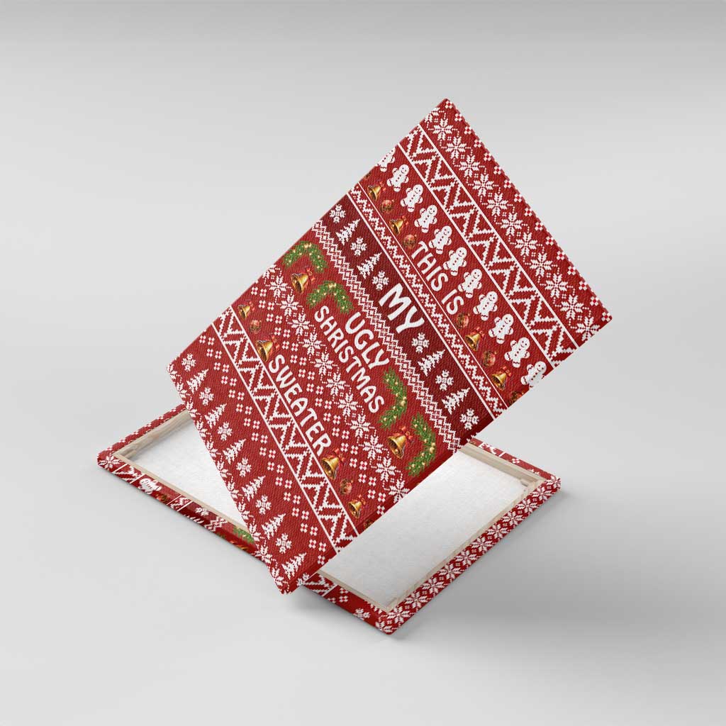 This Is My Christmas Canvas Wall Art Xmas Holiday Patterns - Wonder Print Shop