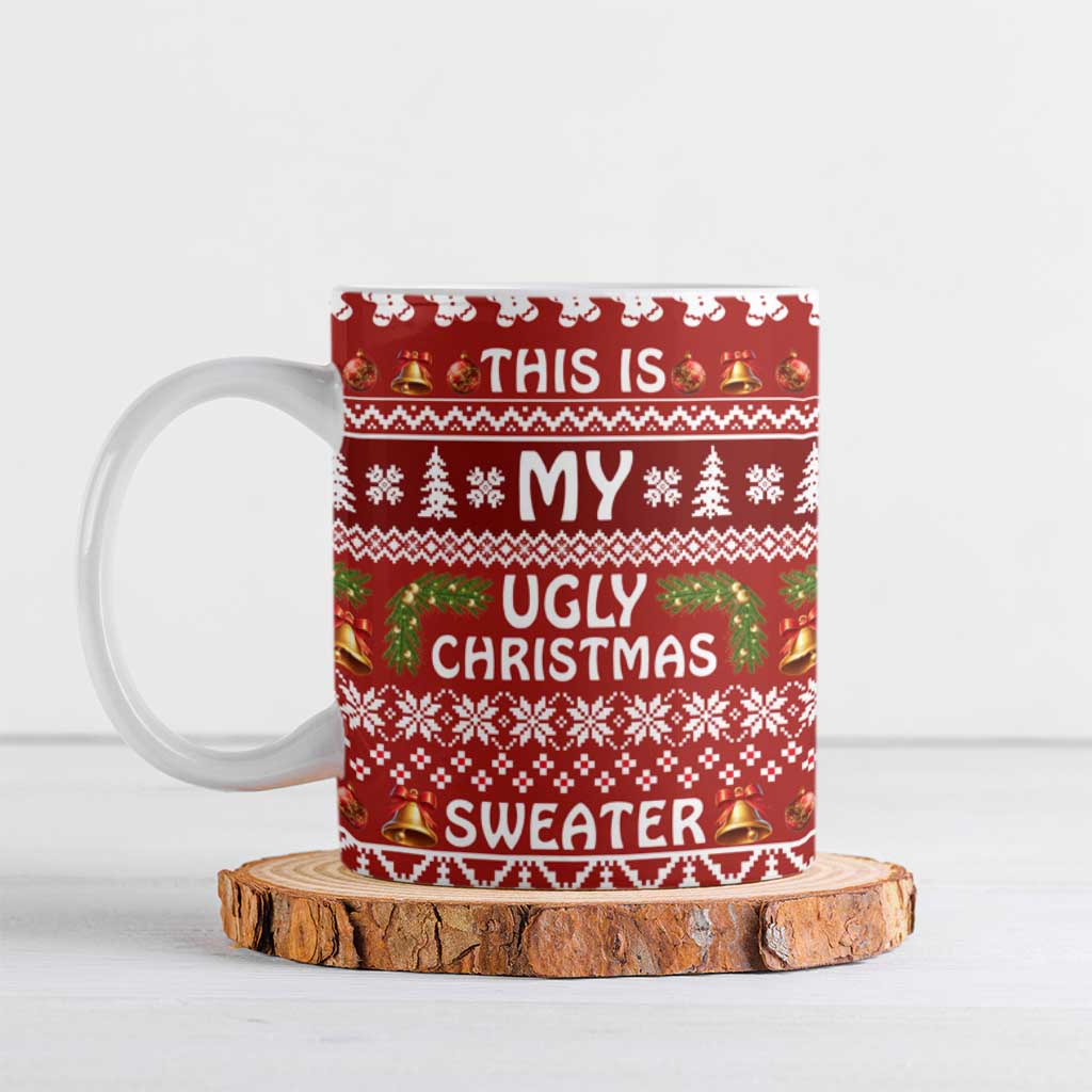 This Is My Christmas Ceramic Mug Xmas Holiday Patterns - Wonder Print Shop