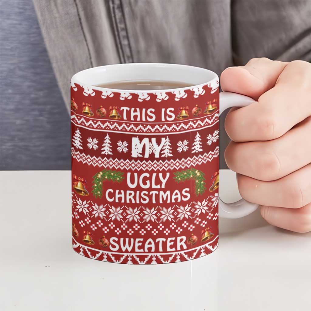 This Is My Christmas Ceramic Mug Xmas Holiday Patterns - Wonder Print Shop