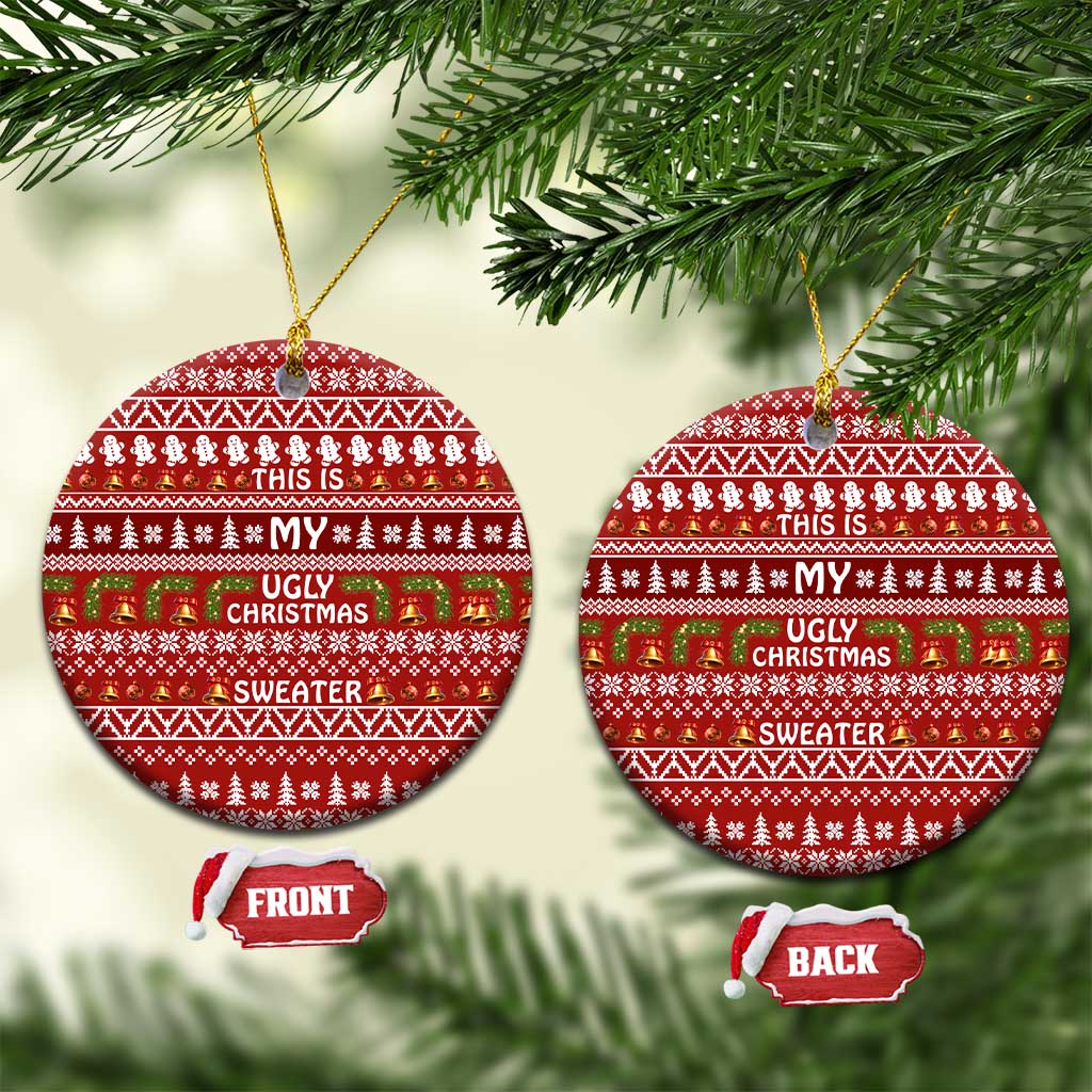This Is My Christmas Ceramic Ornament Xmas Holiday Patterns - Wonder Print Shop