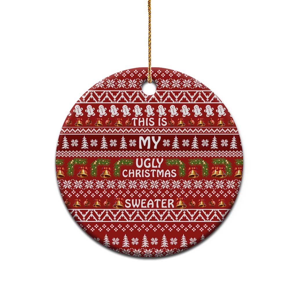 This Is My Christmas Ceramic Ornament Xmas Holiday Patterns - Wonder Print Shop