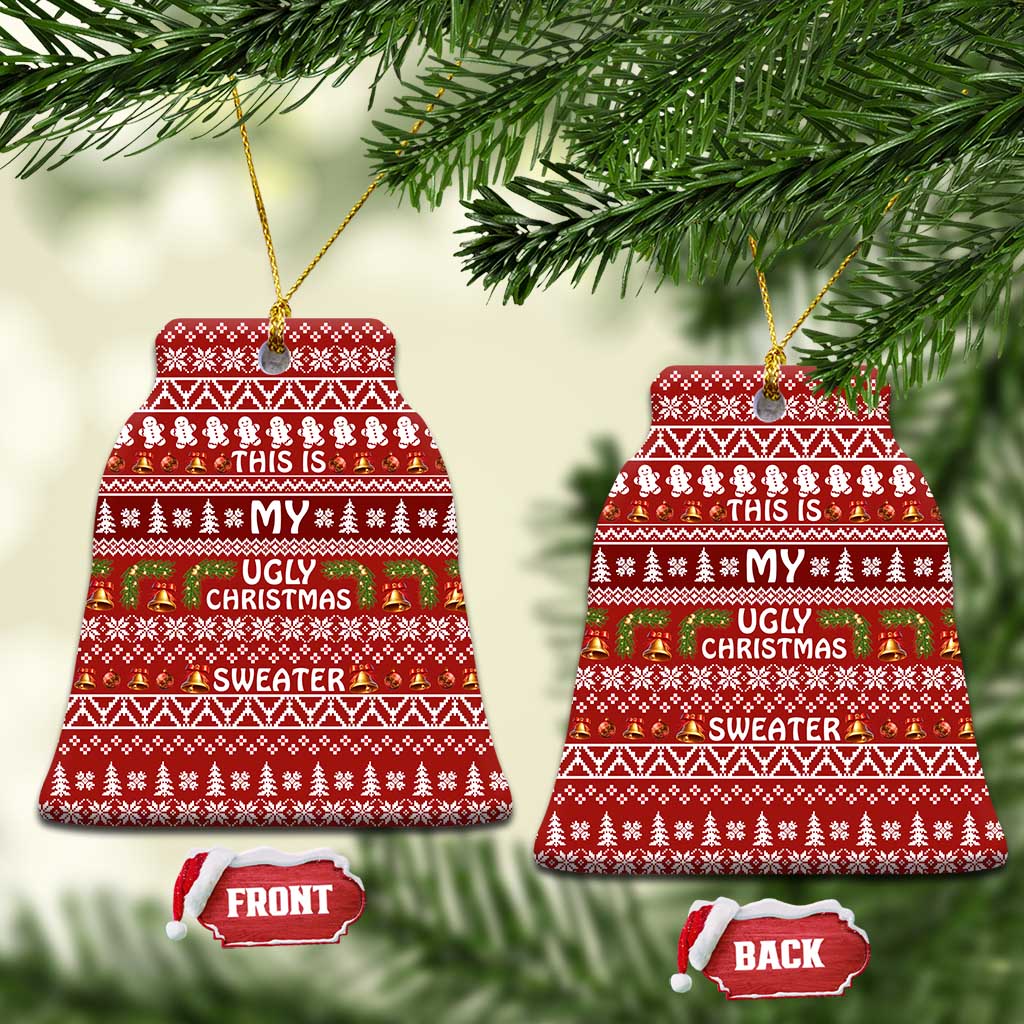 This Is My Christmas Ceramic Ornament Xmas Holiday Patterns - Wonder Print Shop