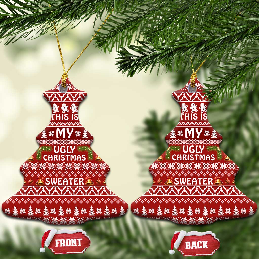 This Is My Christmas Ceramic Ornament Xmas Holiday Patterns - Wonder Print Shop