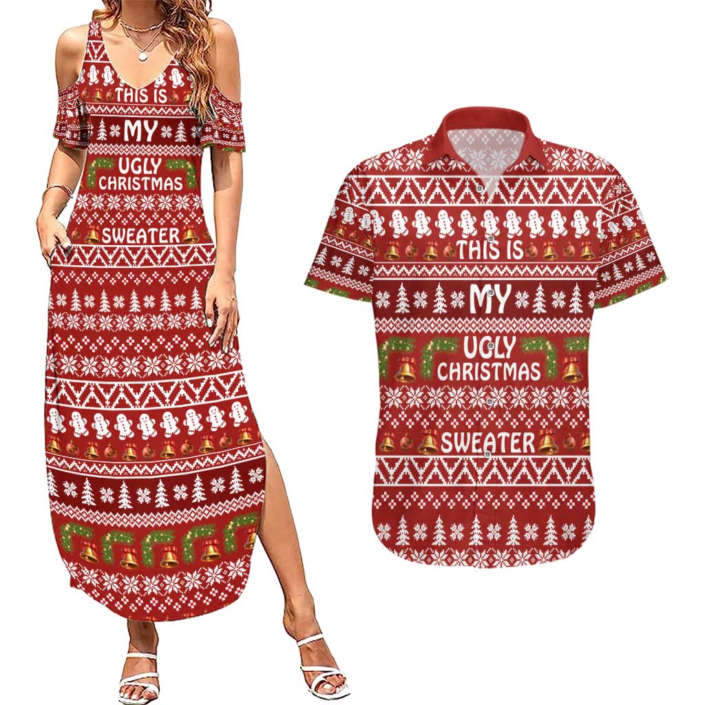 This Is My Christmas Couples Matching Summer Maxi Dress and Hawaiian Shirt Xmas Holiday Patterns - Wonder Print Shop