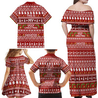 This Is My Christmas Family Matching Off Shoulder Maxi Dress and Hawaiian Shirt Xmas Holiday Patterns - Wonder Print Shop