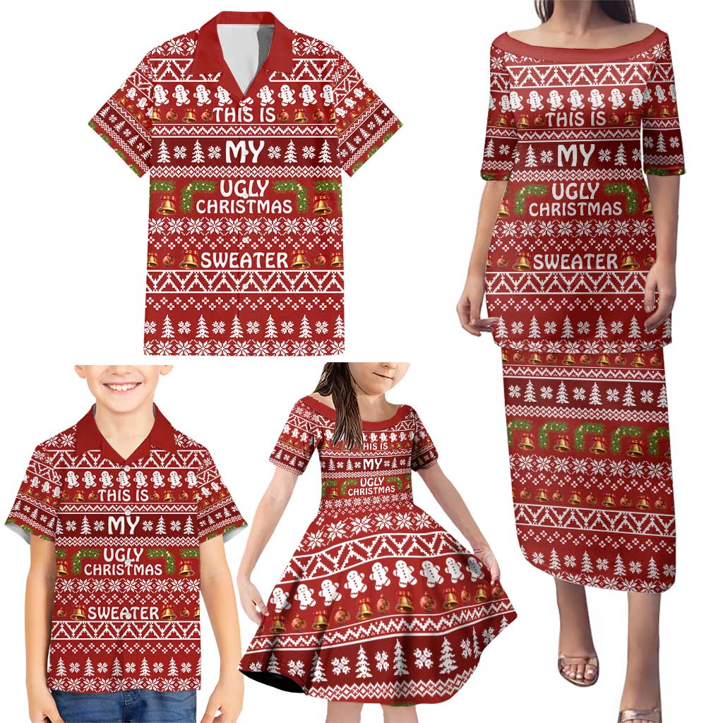 This Is My Christmas Family Matching Puletasi and Hawaiian Shirt Xmas Holiday Patterns - Wonder Print Shop