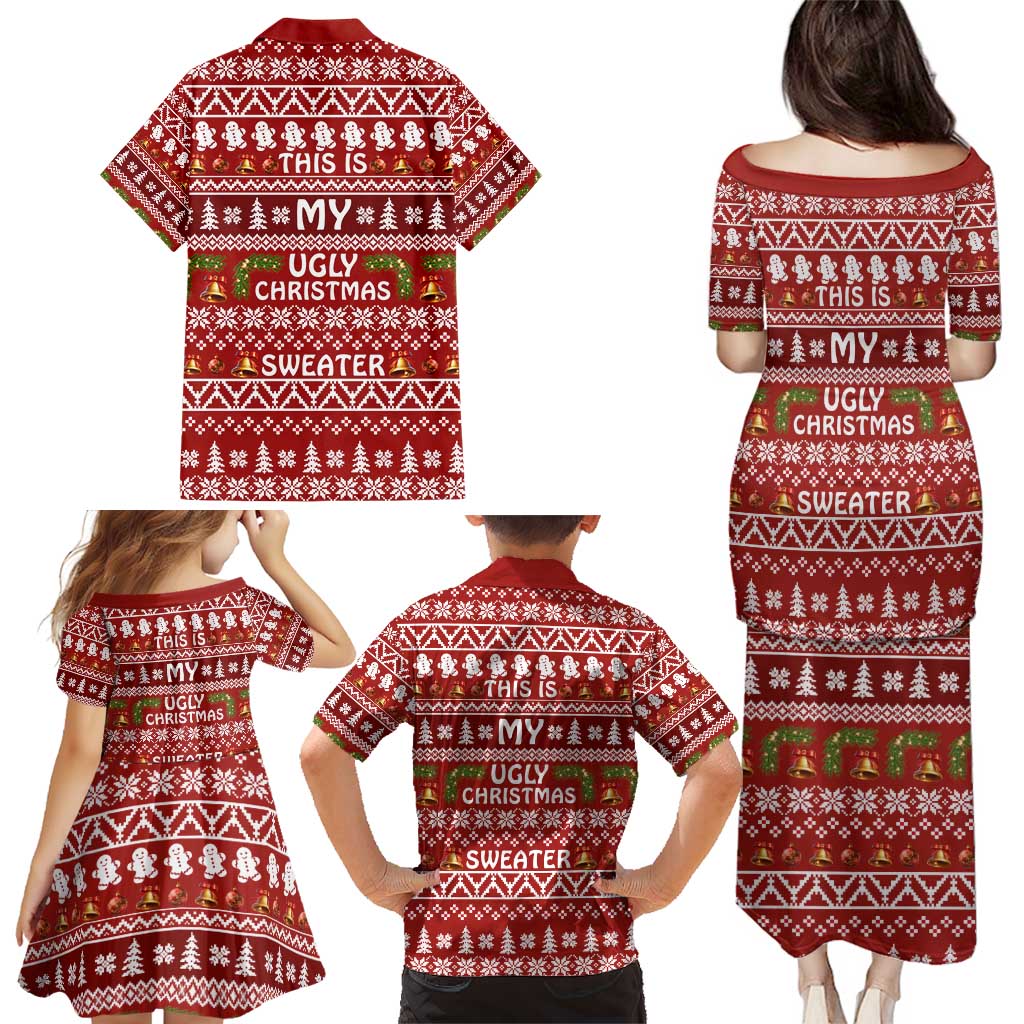 This Is My Christmas Family Matching Puletasi and Hawaiian Shirt Xmas Holiday Patterns - Wonder Print Shop