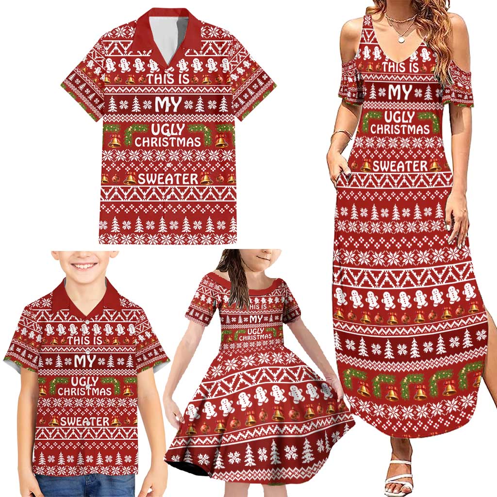 This Is My Christmas Family Matching Summer Maxi Dress and Hawaiian Shirt Xmas Holiday Patterns - Wonder Print Shop