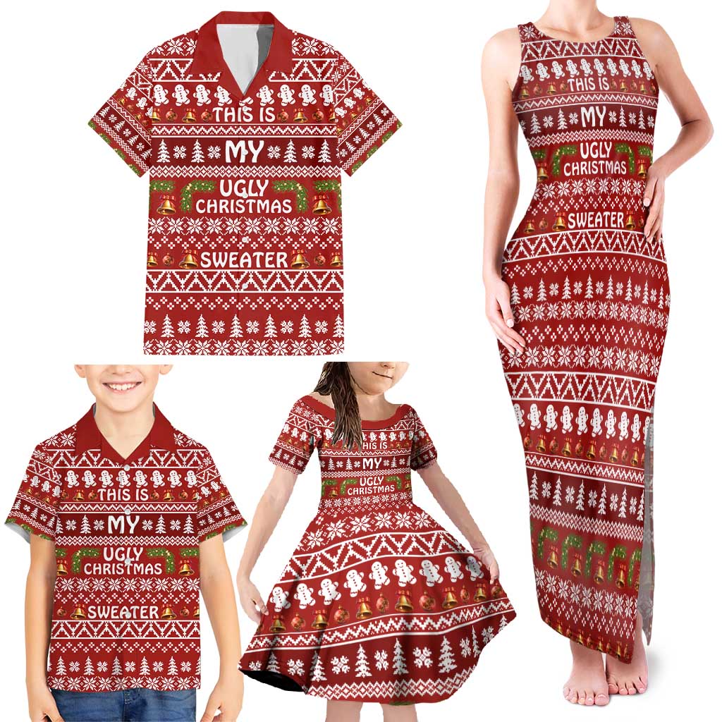 This Is My Christmas Family Matching Tank Maxi Dress and Hawaiian Shirt Xmas Holiday Patterns - Wonder Print Shop