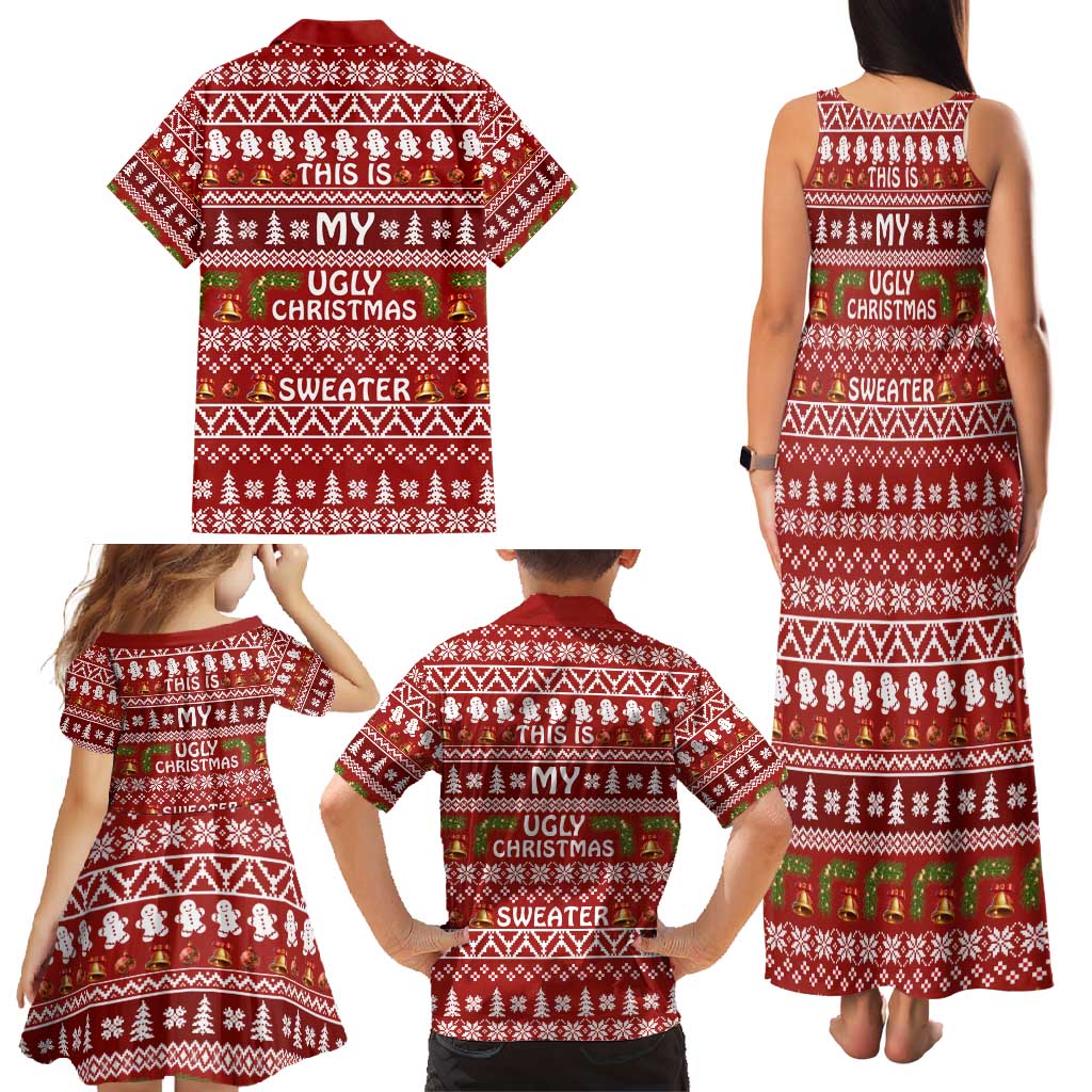 This Is My Christmas Family Matching Tank Maxi Dress and Hawaiian Shirt Xmas Holiday Patterns - Wonder Print Shop