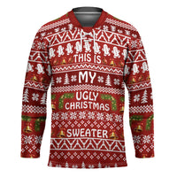 This Is My Christmas Hockey Jersey Xmas Holiday Patterns - Wonder Print Shop