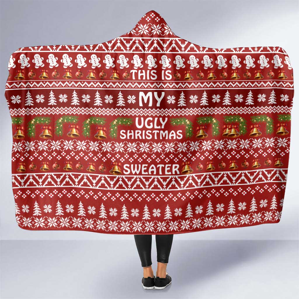 This Is My Christmas Hooded Blanket Xmas Holiday Patterns - Wonder Print Shop