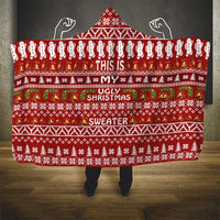 This Is My Christmas Hooded Blanket Xmas Holiday Patterns - Wonder Print Shop