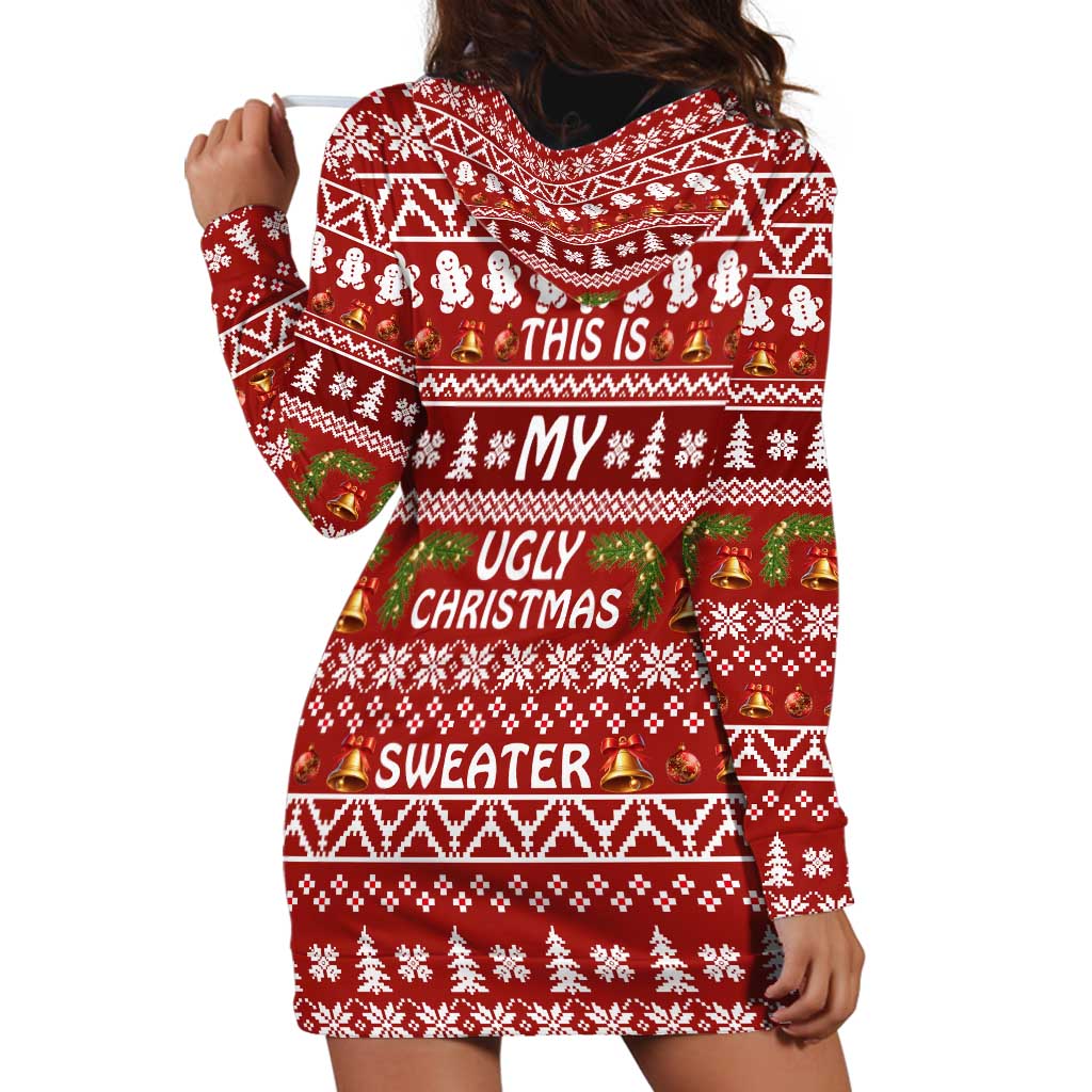 This Is My Christmas Hoodie Dress Xmas Holiday Patterns - Wonder Print Shop