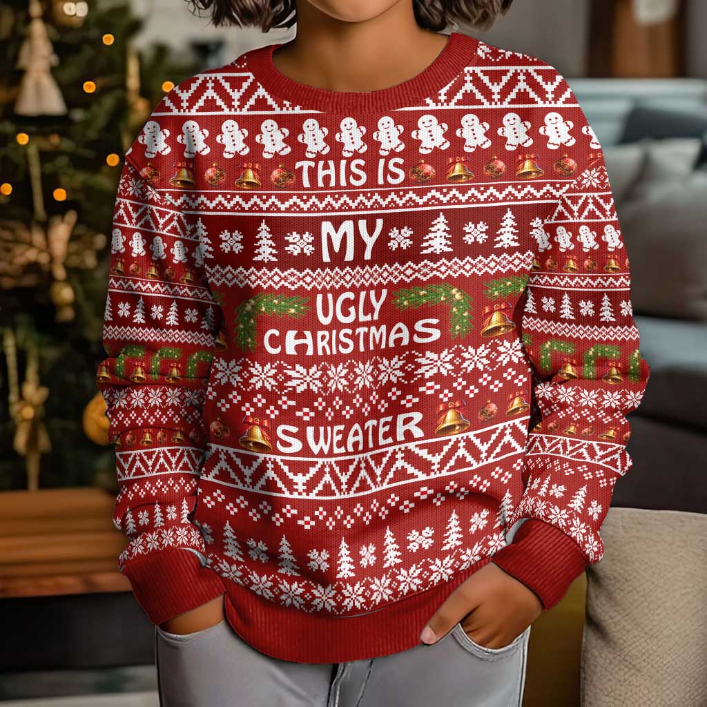 This Is My Christmas Kid Ugly Christmas Sweater Xmas Holiday Patterns - Wonder Print Shop