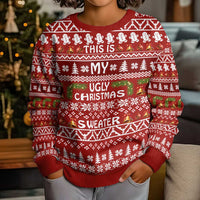 This Is My Christmas Kid Ugly Christmas Sweater Xmas Holiday Patterns - Wonder Print Shop