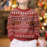 This Is My Christmas Kid Ugly Christmas Sweater Xmas Holiday Patterns - Wonder Print Shop