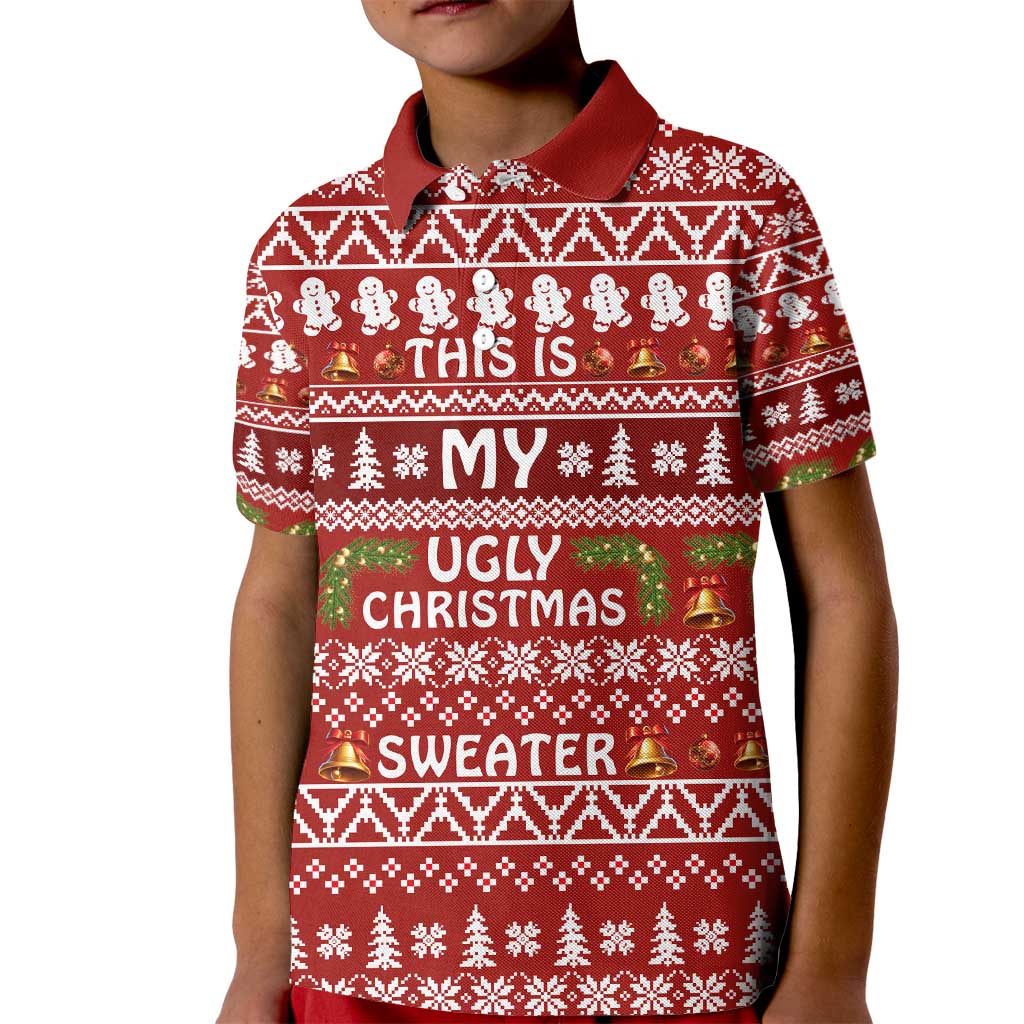 This Is My Christmas Kid Polo Shirt Xmas Holiday Patterns - Wonder Print Shop