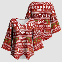 This Is My Christmas Kimono Sleeve Blouse Xmas Holiday Patterns - Wonder Print Shop