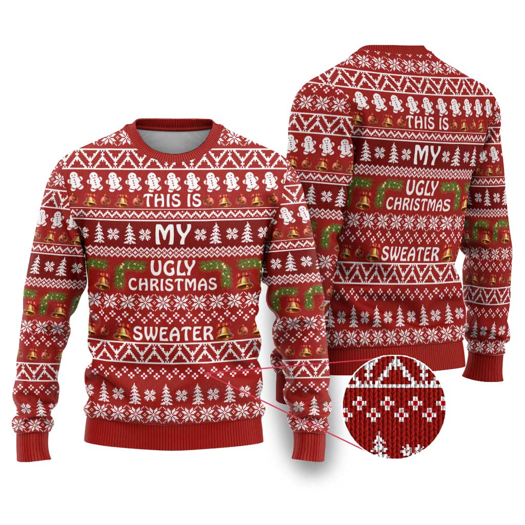 This Is My Christmas Ugly Christmas Sweater Xmas Holiday Patterns - Wonder Print Shop