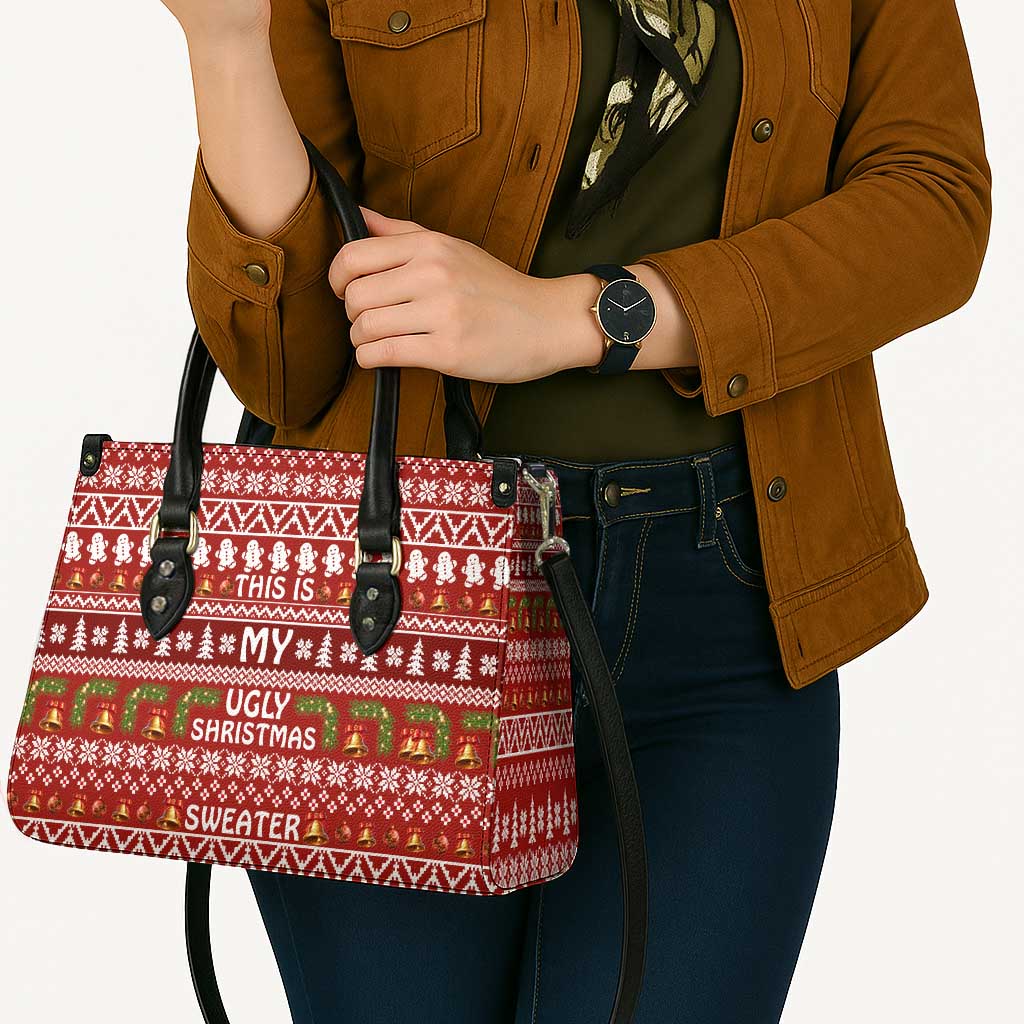 This Is My Christmas Leather Bag Xmas Holiday Patterns - Wonder Print Shop
