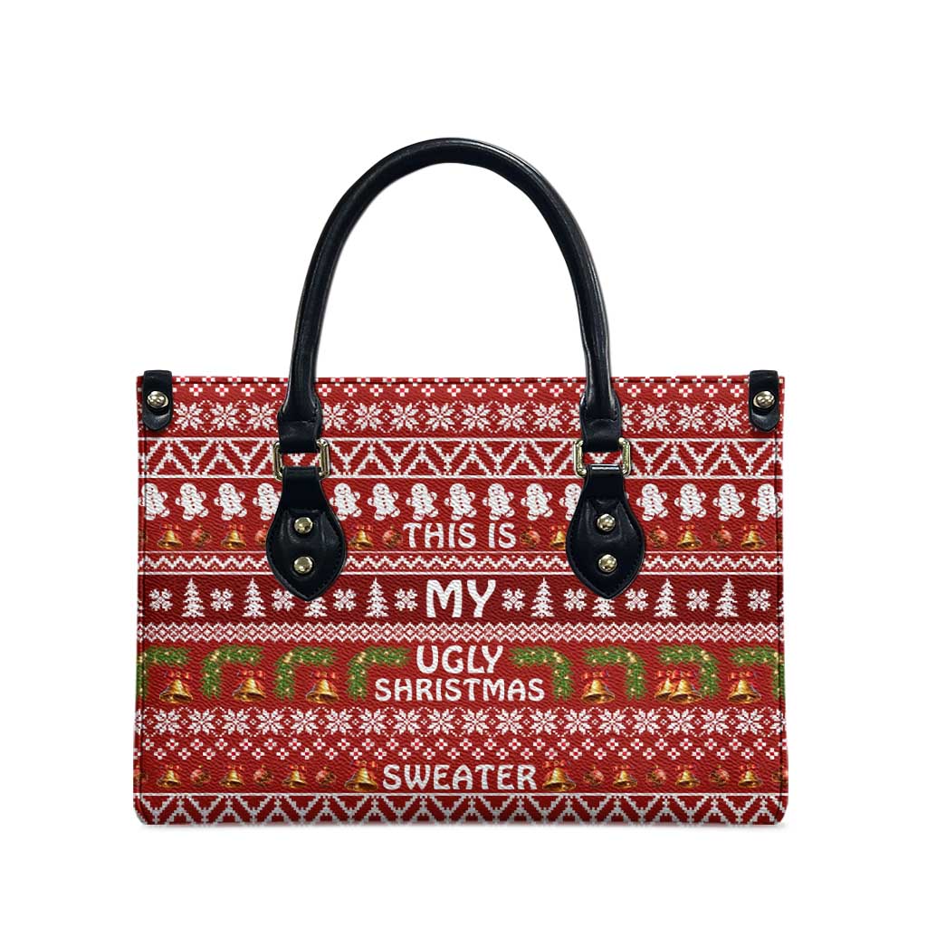 This Is My Christmas Leather Bag Xmas Holiday Patterns - Wonder Print Shop