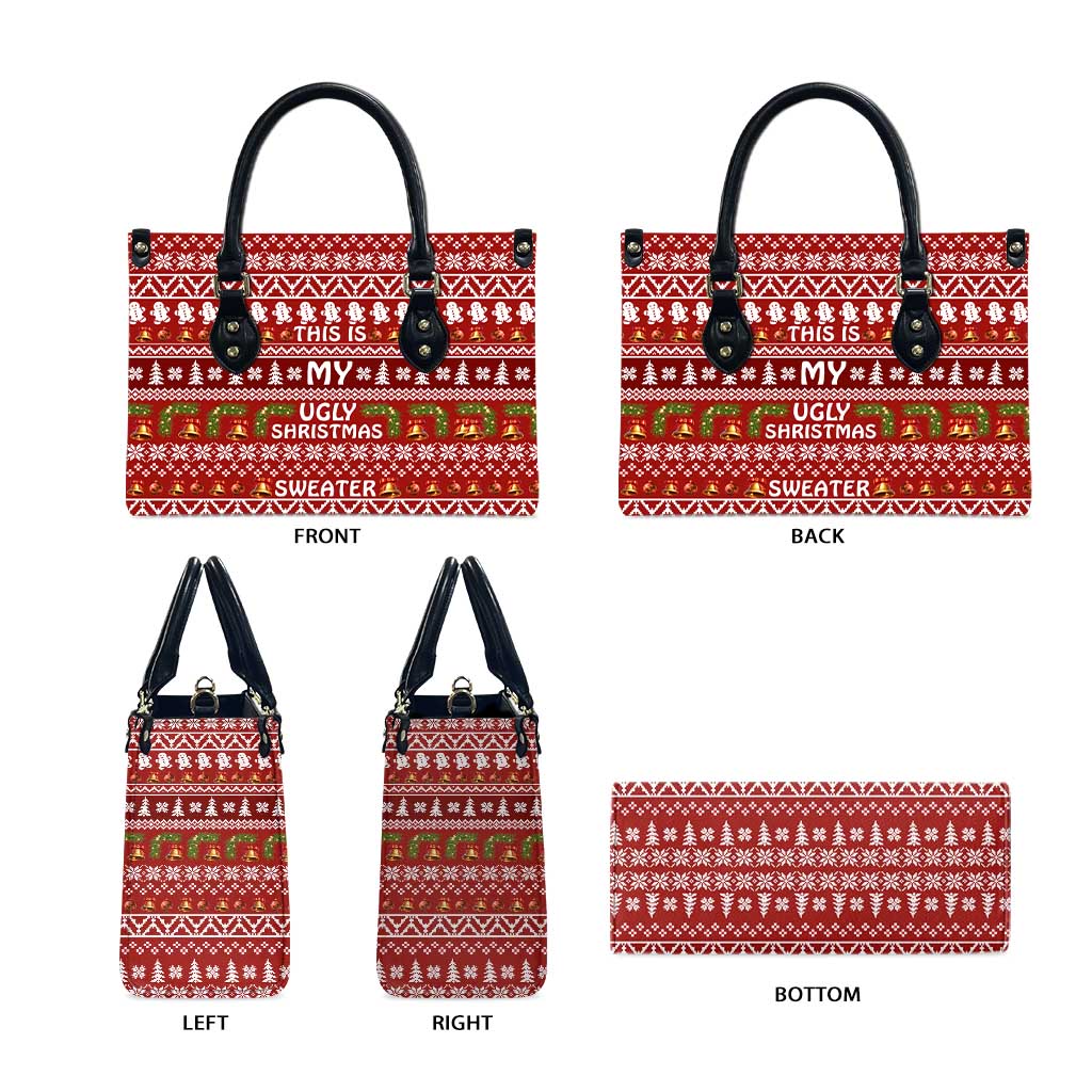 This Is My Christmas Leather Bag Xmas Holiday Patterns - Wonder Print Shop