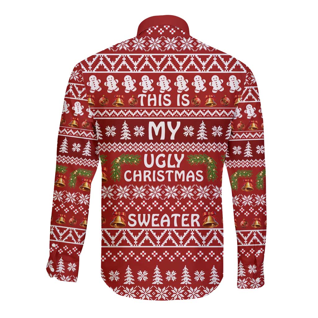 This Is My Christmas Long Sleeve Button Shirt Xmas Holiday Patterns - Wonder Print Shop