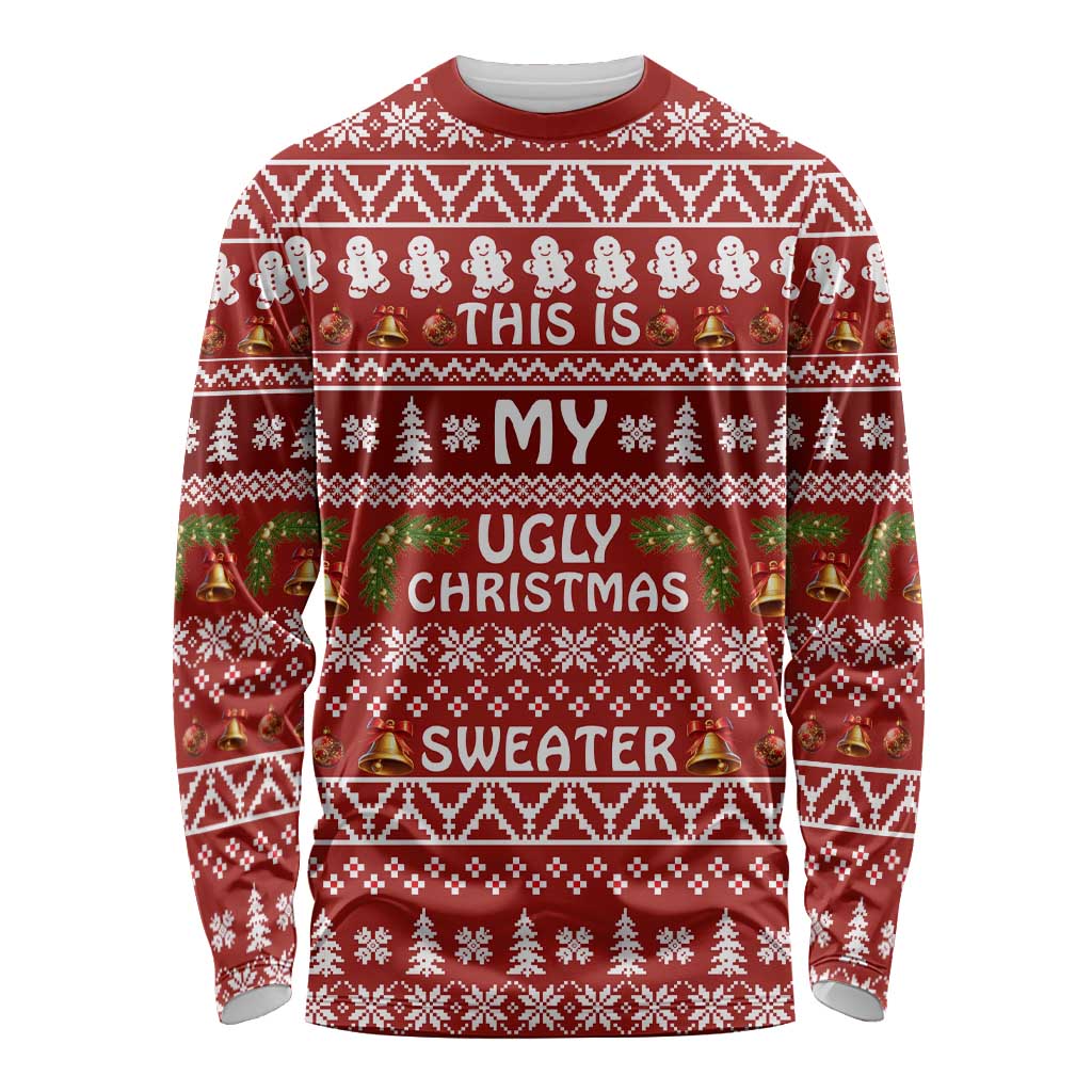 This Is My Christmas Long Sleeve Shirt Xmas Holiday Patterns - Wonder Print Shop