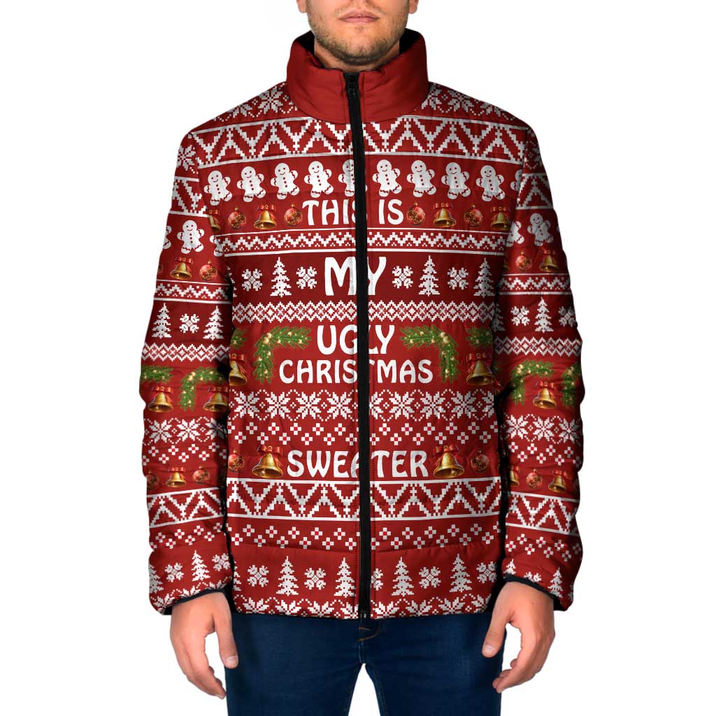 This Is My Christmas Padded Jacket Xmas Holiday Patterns - Wonder Print Shop