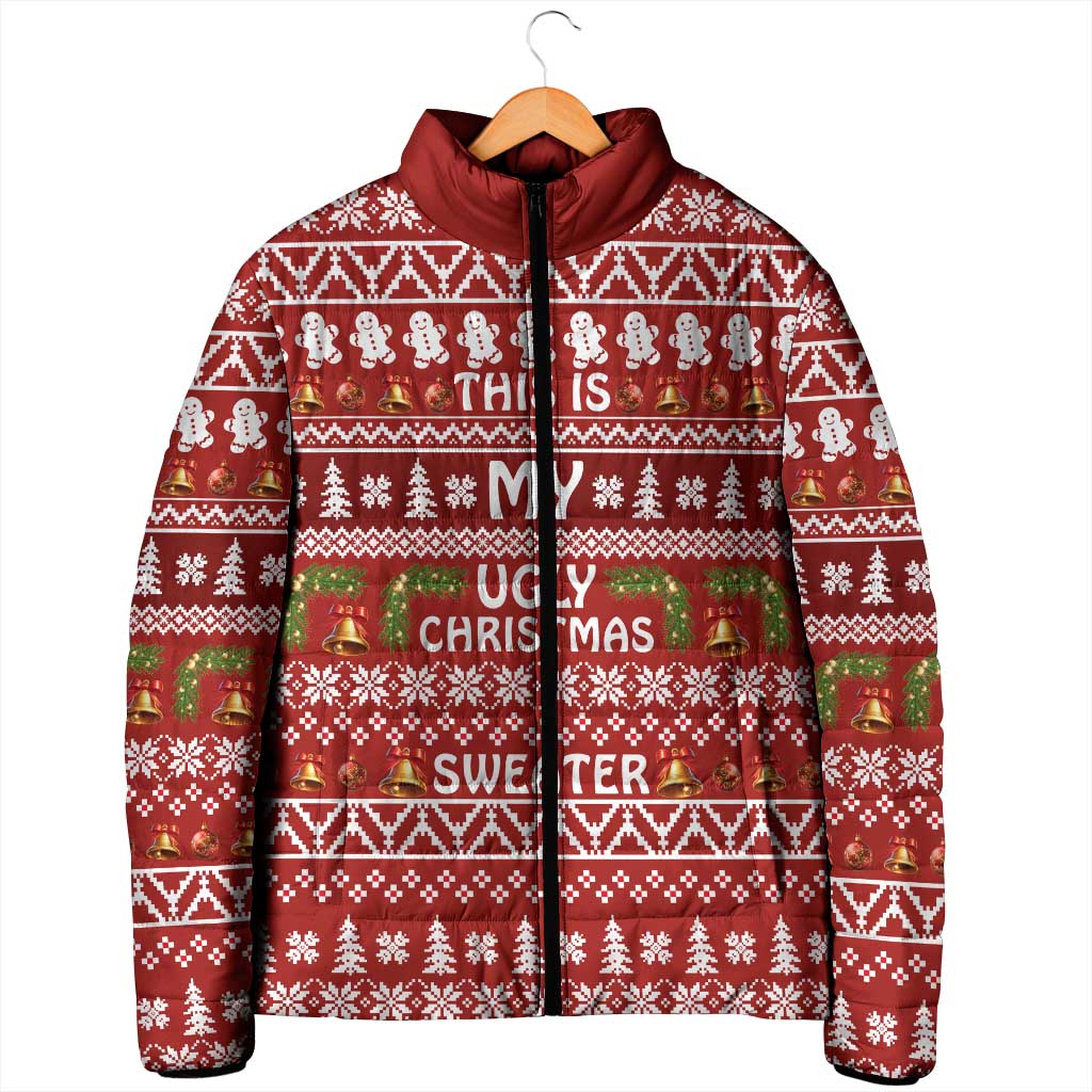 This Is My Christmas Padded Jacket Xmas Holiday Patterns - Wonder Print Shop