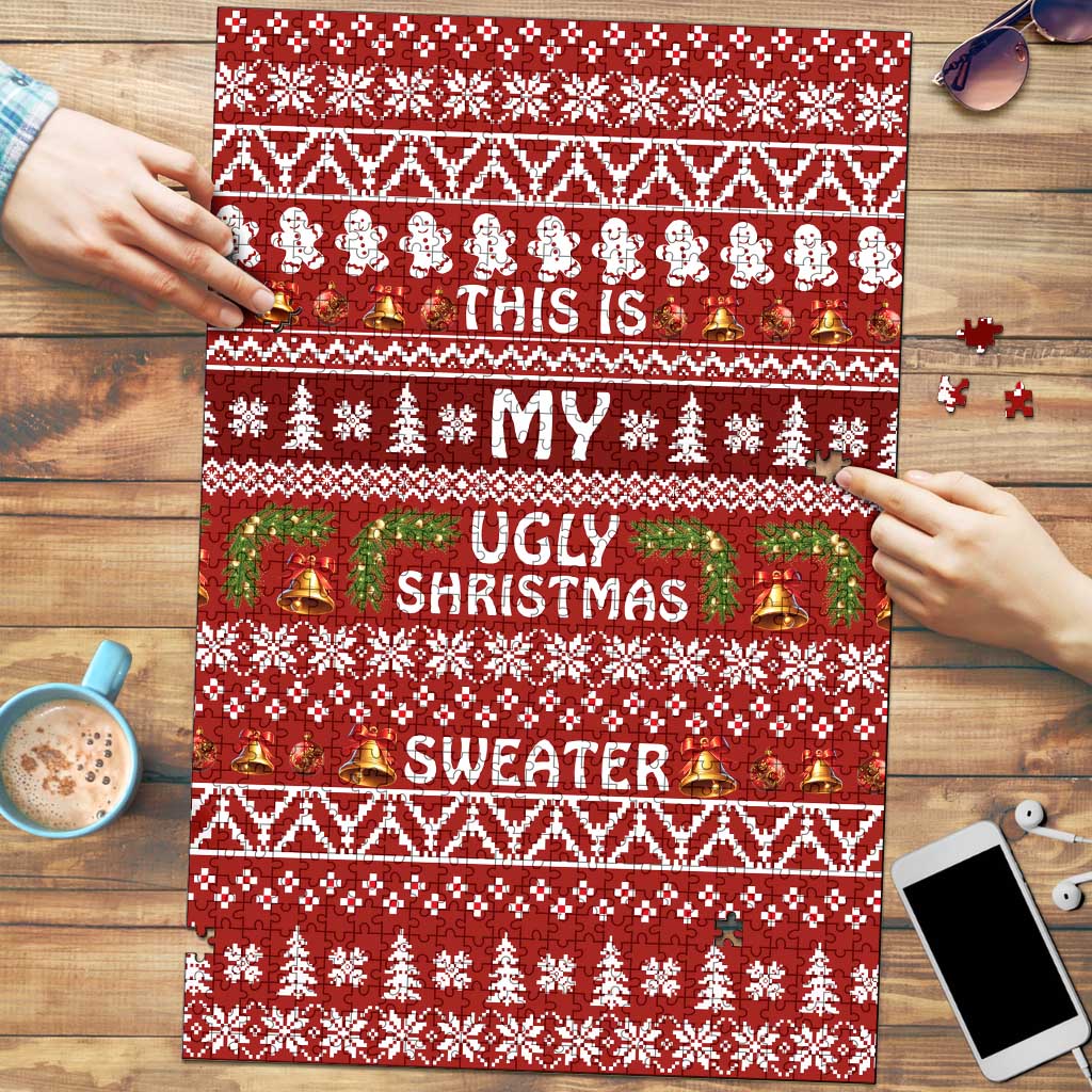 This Is My Christmas Puzzle Xmas Holiday Patterns - Wonder Print Shop