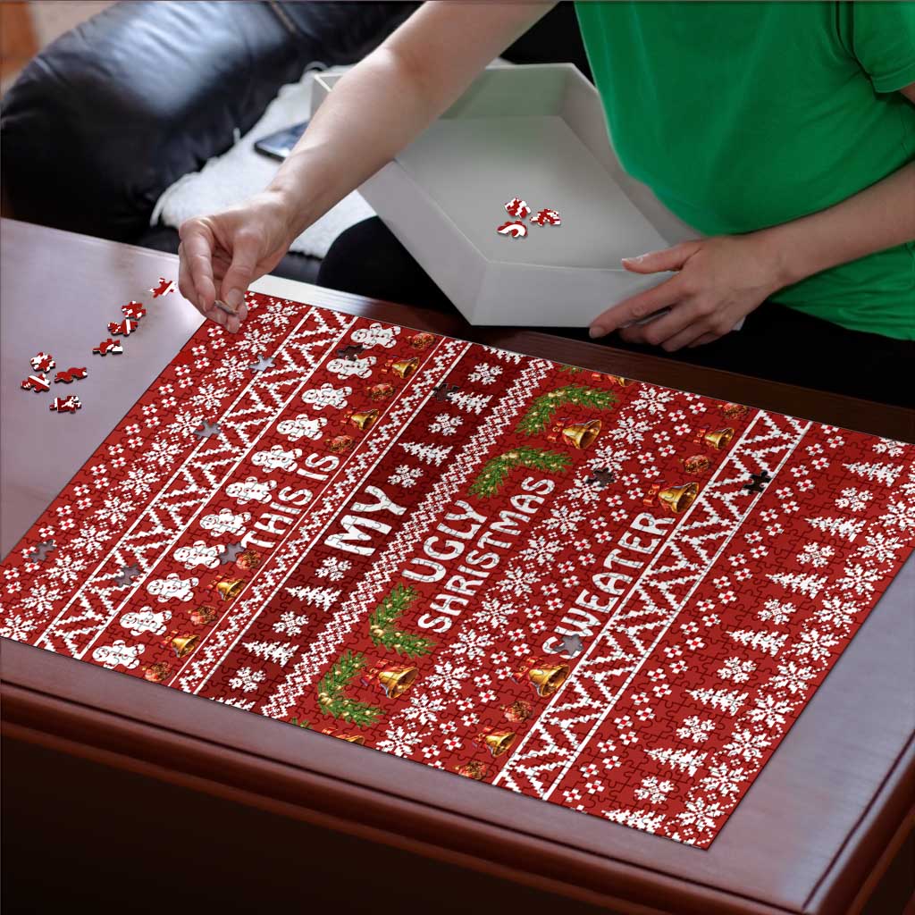 This Is My Christmas Puzzle Xmas Holiday Patterns - Wonder Print Shop