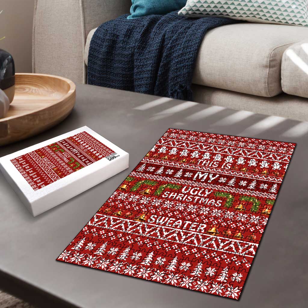 This Is My Christmas Puzzle Xmas Holiday Patterns - Wonder Print Shop