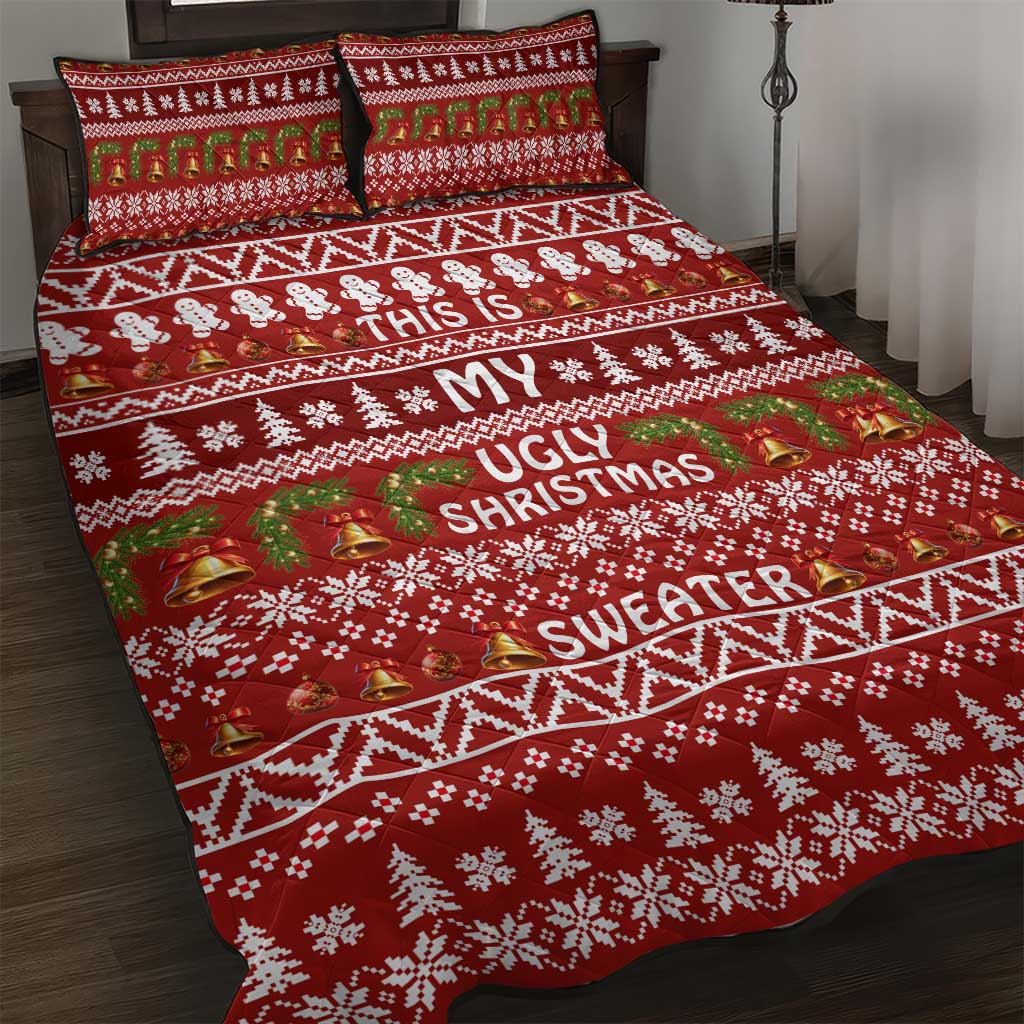 This Is My Christmas Quilt Bed Set Xmas Holiday Patterns - Wonder Print Shop