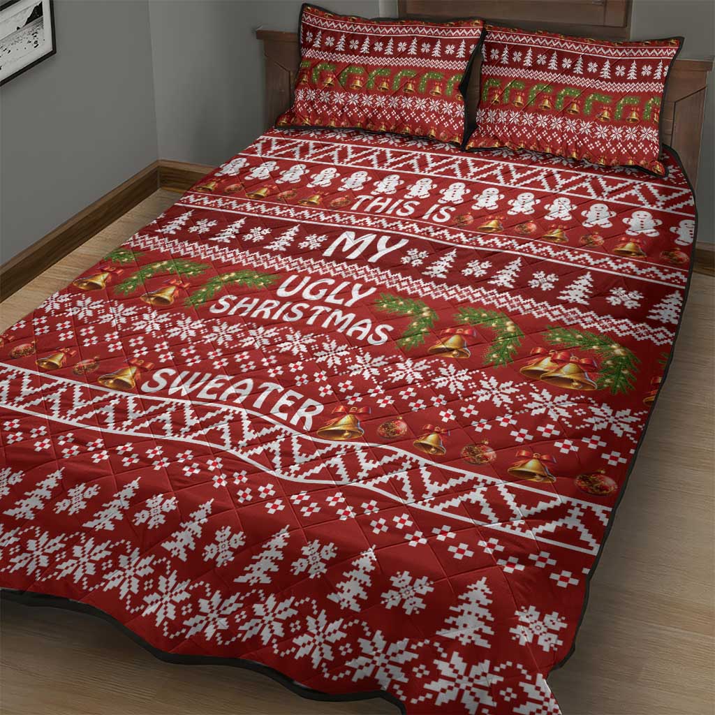This Is My Christmas Quilt Bed Set Xmas Holiday Patterns - Wonder Print Shop