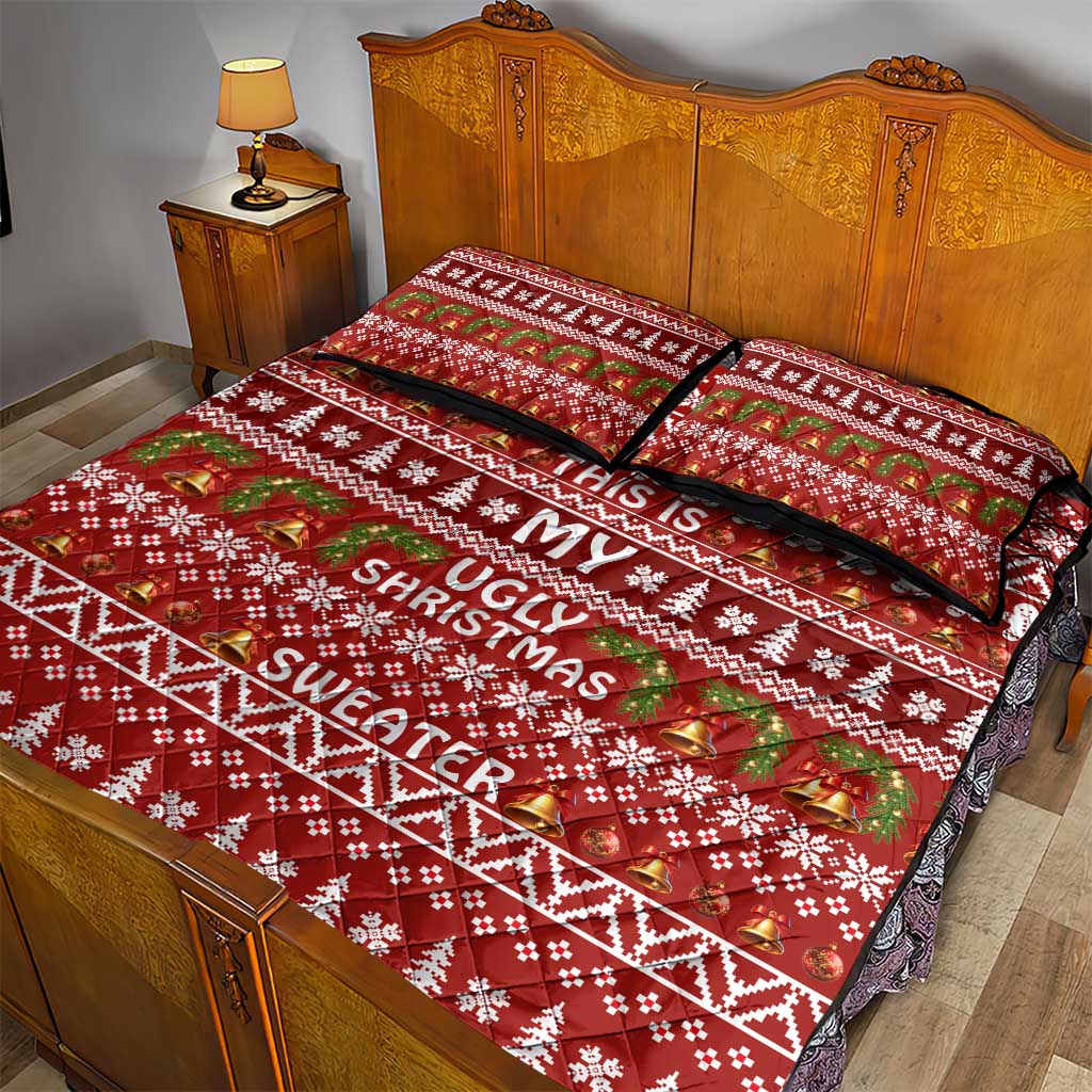 This Is My Christmas Quilt Bed Set Xmas Holiday Patterns - Wonder Print Shop