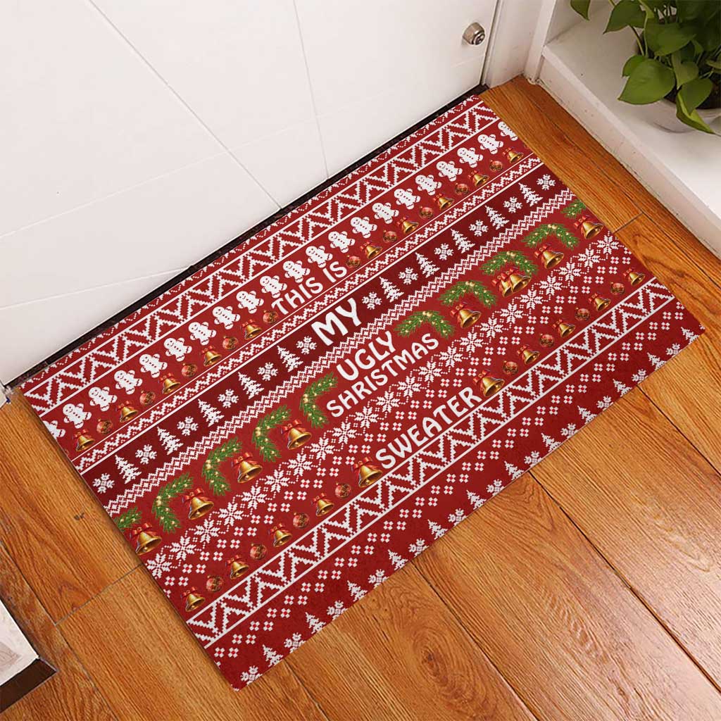 This Is My Christmas Rubber Doormat Xmas Holiday Patterns - Wonder Print Shop