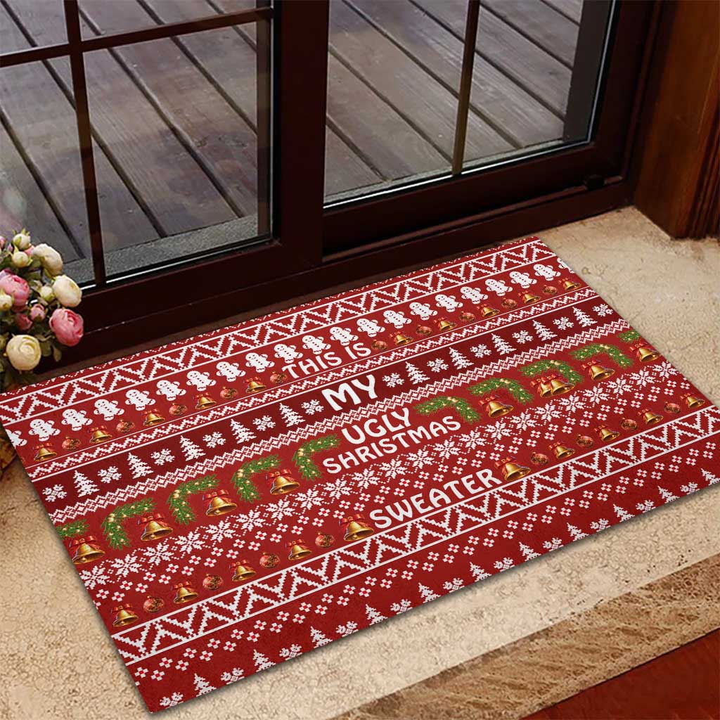 This Is My Christmas Rubber Doormat Xmas Holiday Patterns - Wonder Print Shop