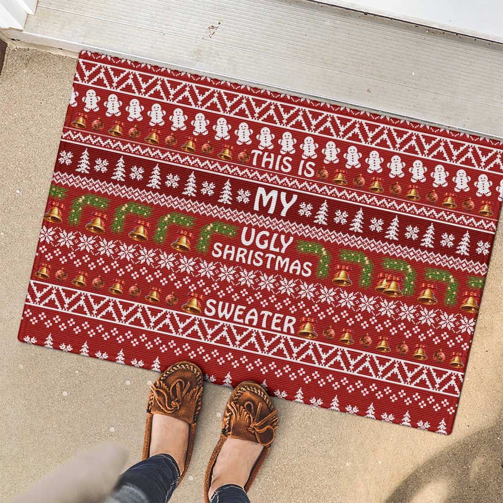 This Is My Christmas Rubber Doormat Xmas Holiday Patterns - Wonder Print Shop