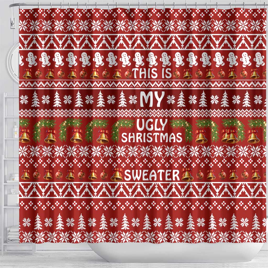 This Is My Christmas Shower Curtain Xmas Holiday Patterns - Wonder Print Shop